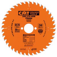 CMT Industrial Fine Cut Saw Blade 170mm dia x 2.6 kerf x 30 bore Z40 15ATB